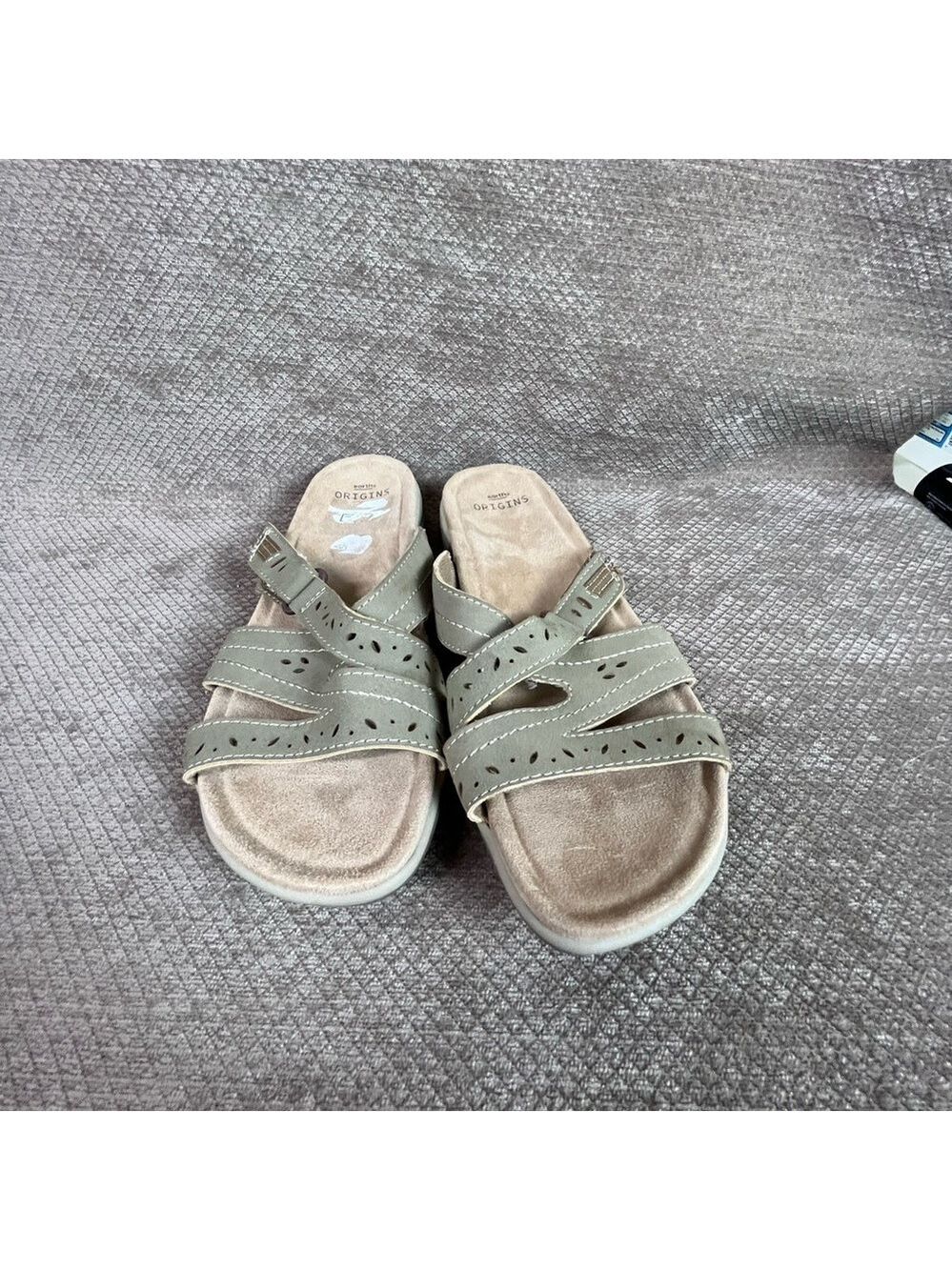 Earth Origins Sandra Suede Leather Multi-Strap Slide Sandals  Sz 11 like new - Picture 9 of 12